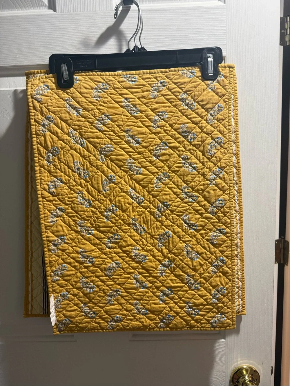 Pottery Barn Yellow and Cream Quilted Placemats (Reversible - set of 6)